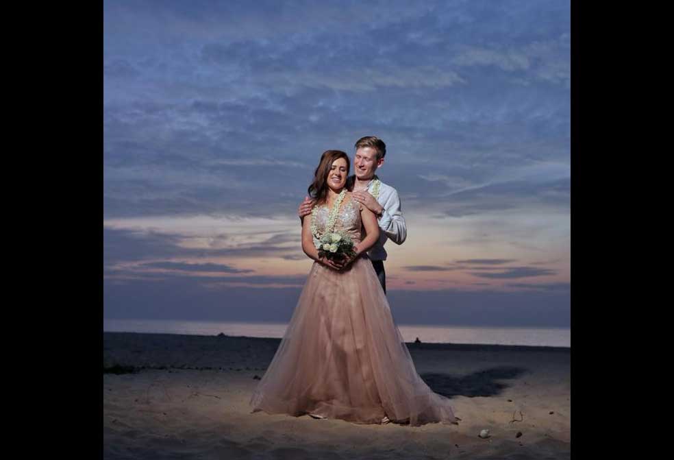 graceful wedding by the beach at xandari pearl, marari beach