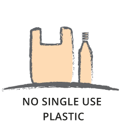 NO SINGLE USE  PLASTIC