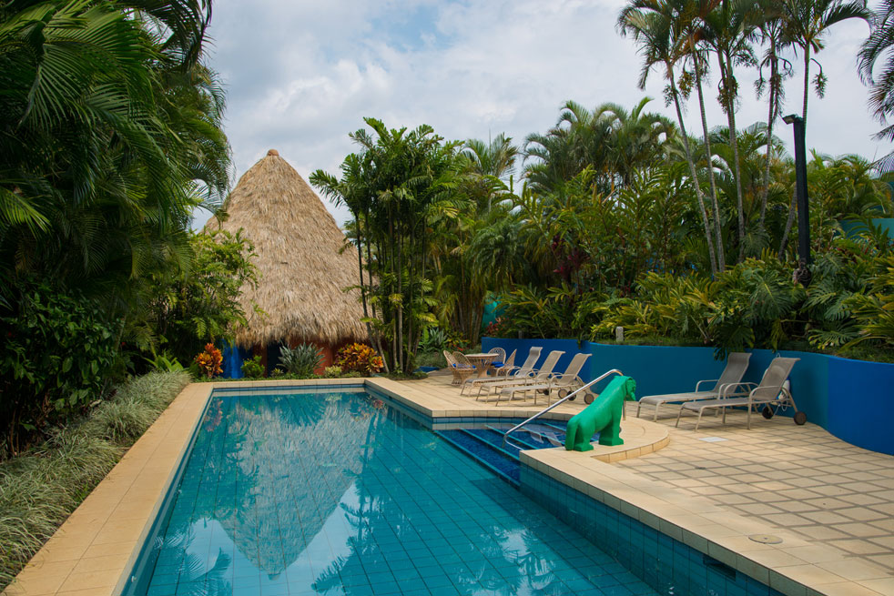 swimming pool at xandari costa rical