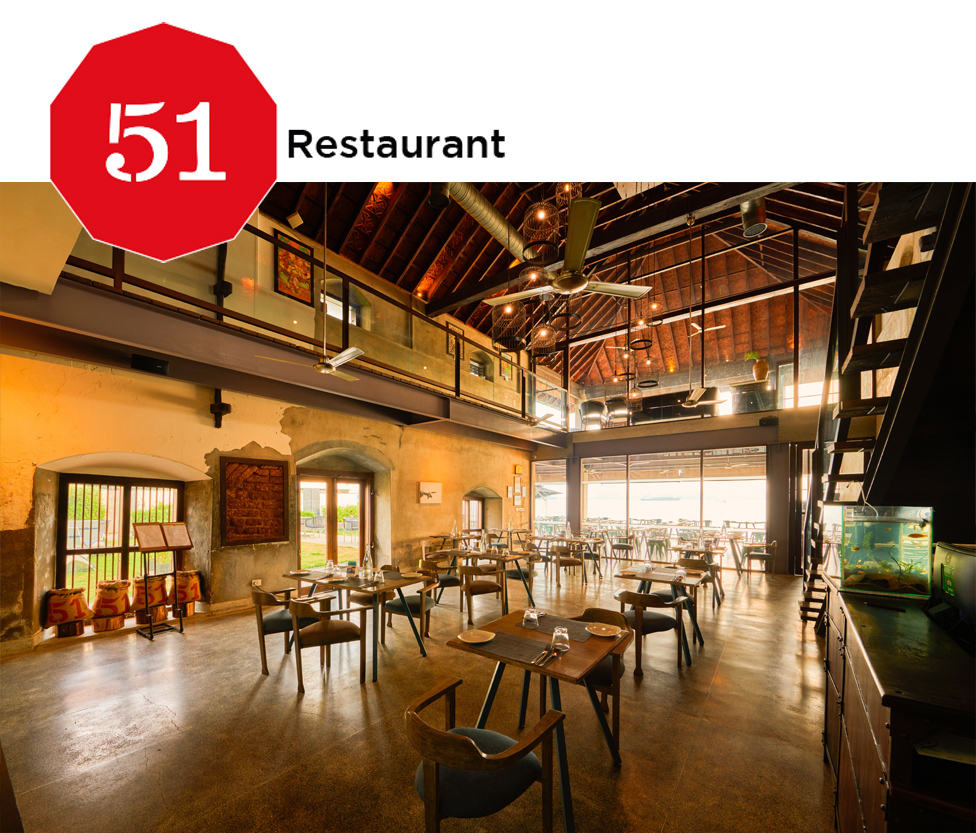 interiors of restaurant 51