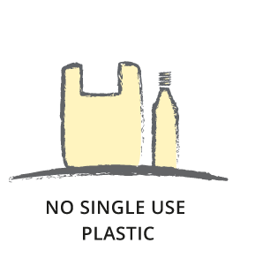 NO SINGLE USE  PLASTIC