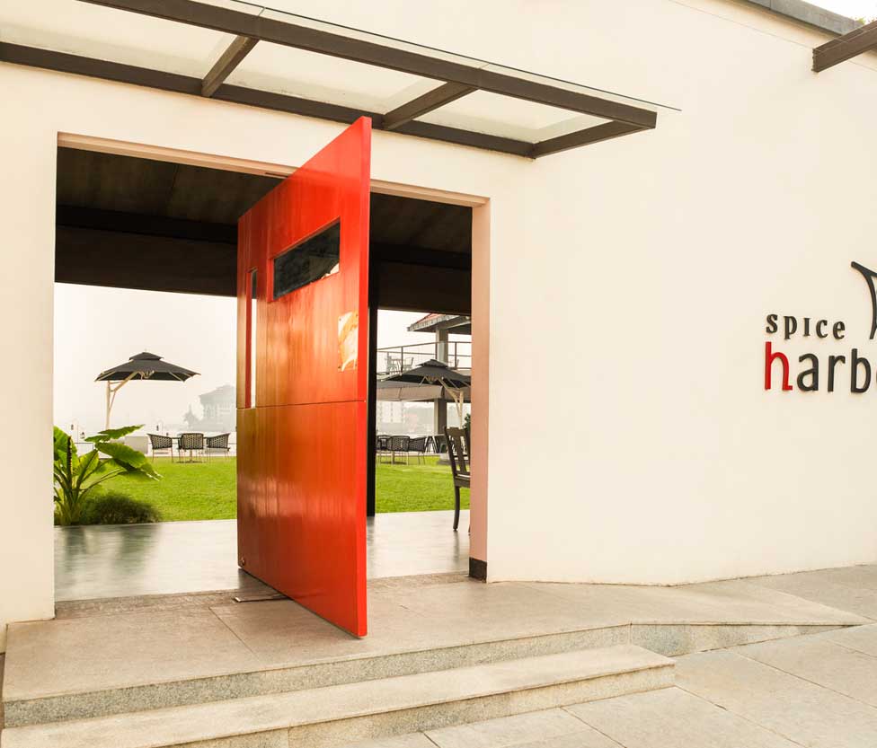 red door at the xandari harbour