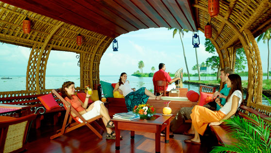 Xandari Resorts - Xandari Riverscapes Alappuzha - guests enjoying alleppey backwaters