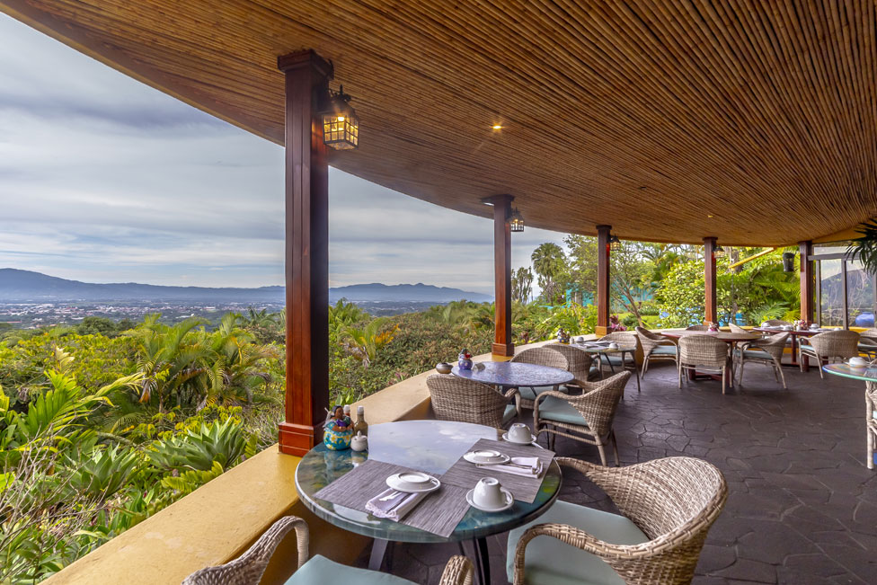 dine with a view at xandari costa rica