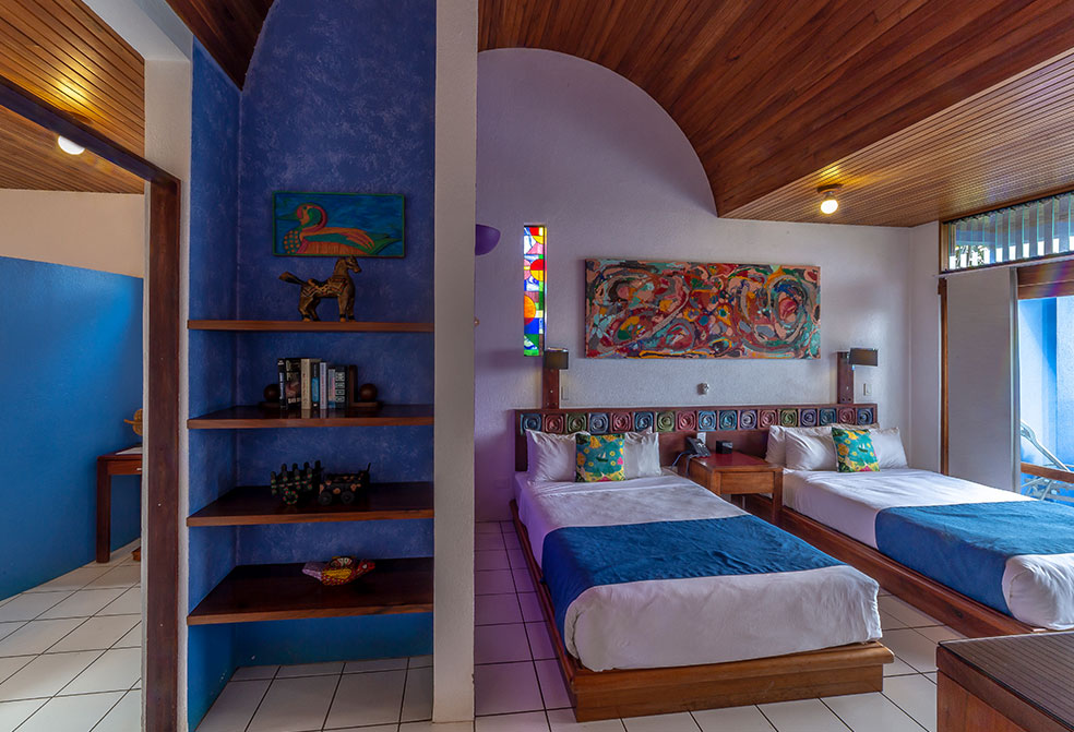 Bedroom in luxury cottage resort near San Jose airport